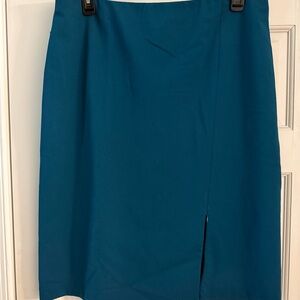 J. Jill Ocean Teal Pencil Skirt